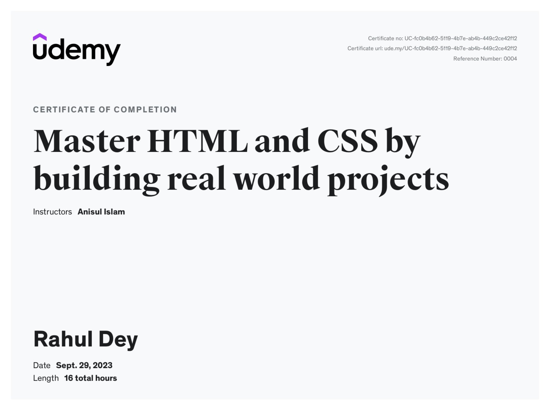 Master HTML and CSS by building real-world projects